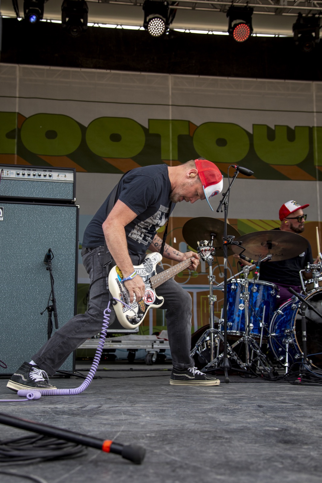 P.E.S.T. bassist performing at Zootown